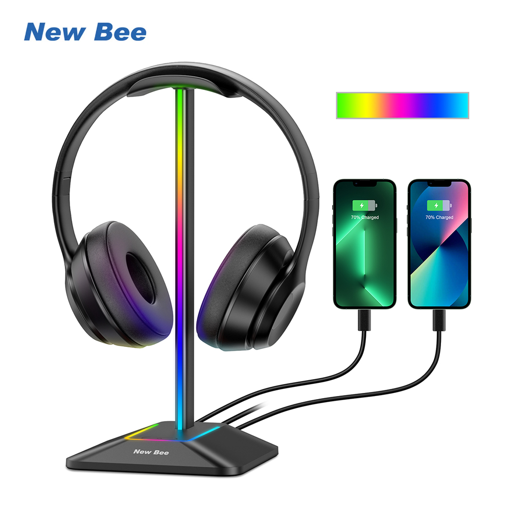 Desk Setup Game - Yeni Bee Z8 RGB Kulaklık Standı