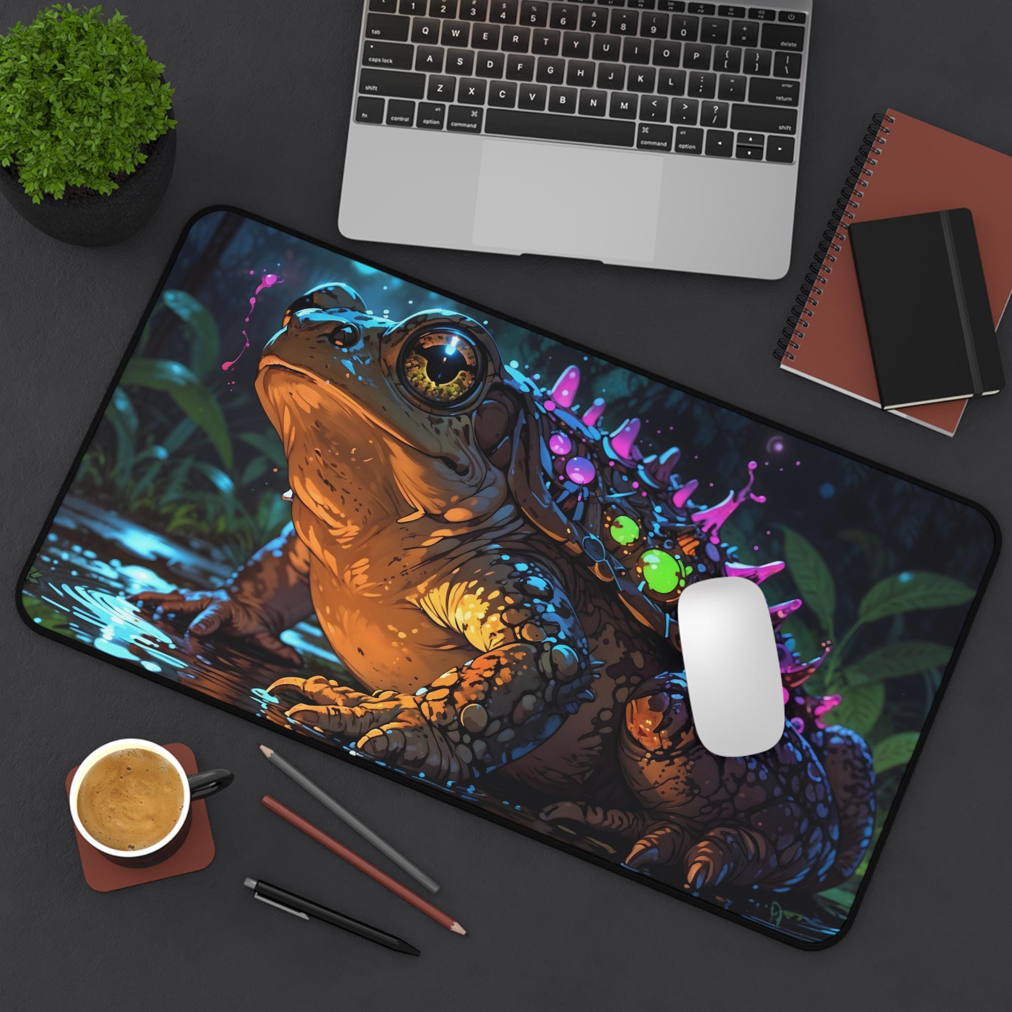Desk Setup Workspace - Sevimli Göksel Kurbağa Sümen - Çalışma