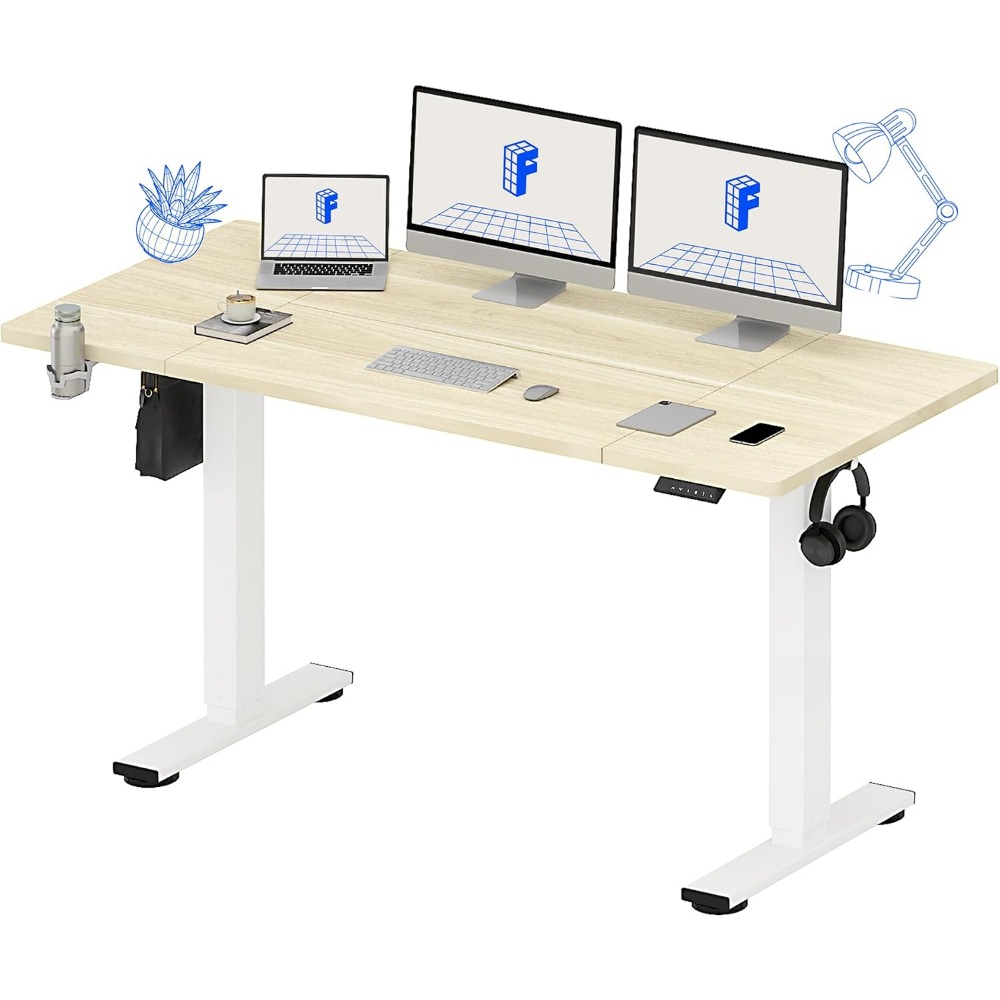 Desk Setup Workspace - FLEXISPOT 63x32 İnç Elektrikli Ayakta Çalışma