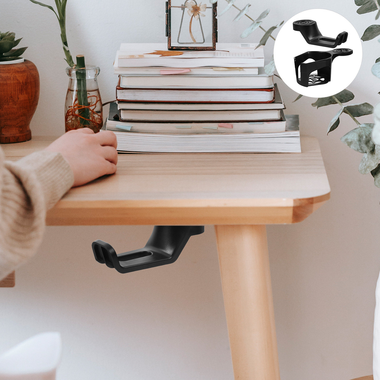 Desk Setup Workspace - 2 Adet 360 Derece Dönen Kulaklık