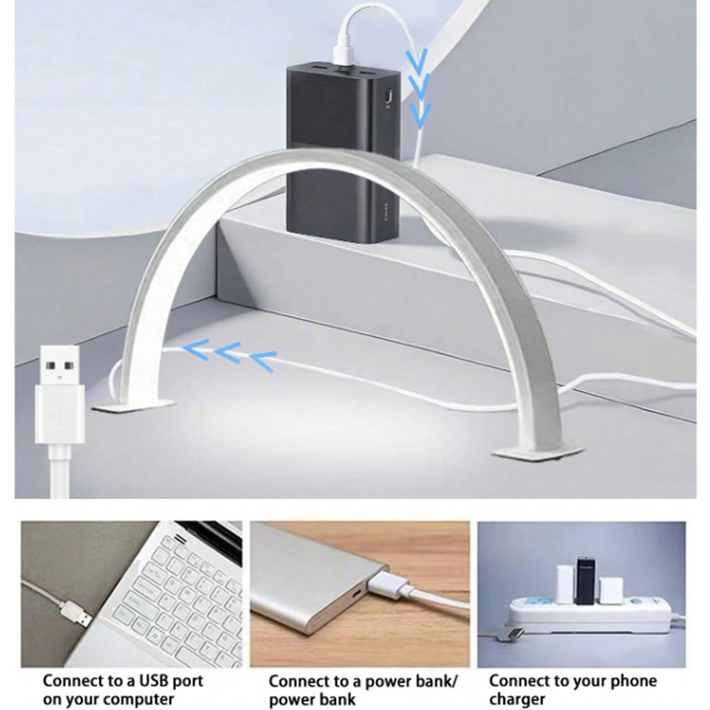 Desk Setup Room - 40/66CM Tırnak Lambası Dolgu Işığı USB