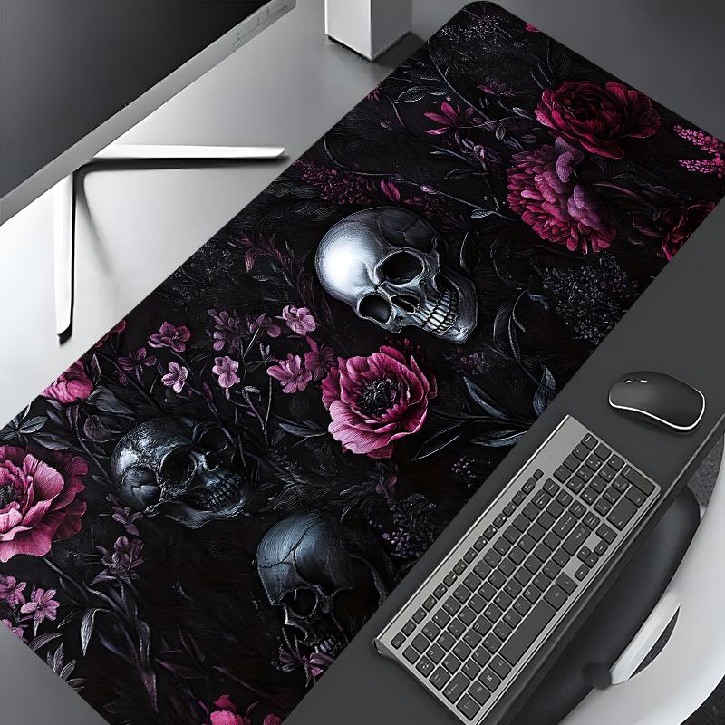 Desk Setup Pink - Marka Gotik Kafatası Mouse Pad, Demir