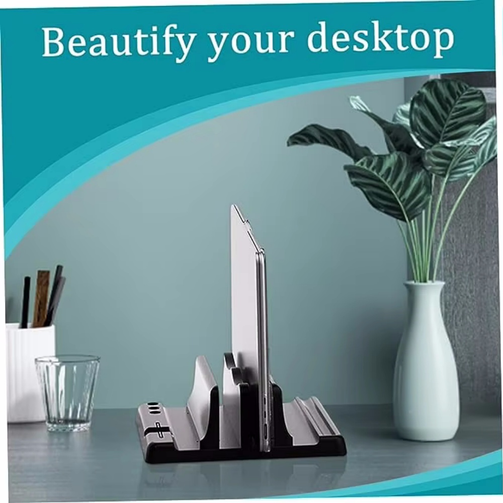 Desk Setup Pink - Ayarlanabilir Dikey Dizüstü Bilgisayar Standı Genişliği