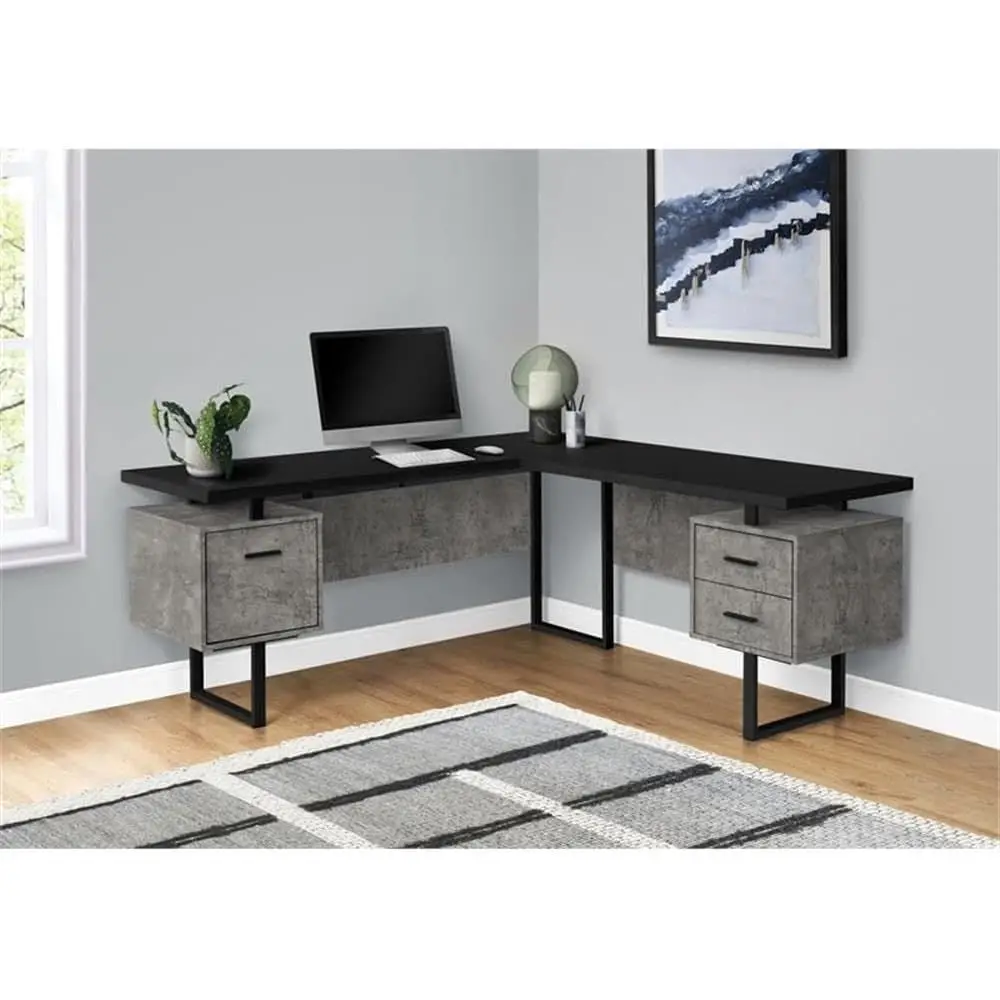 Ev Ofisi için Depolama Alanlı  - Desk Setup Grey incelemesi ve fiyatı