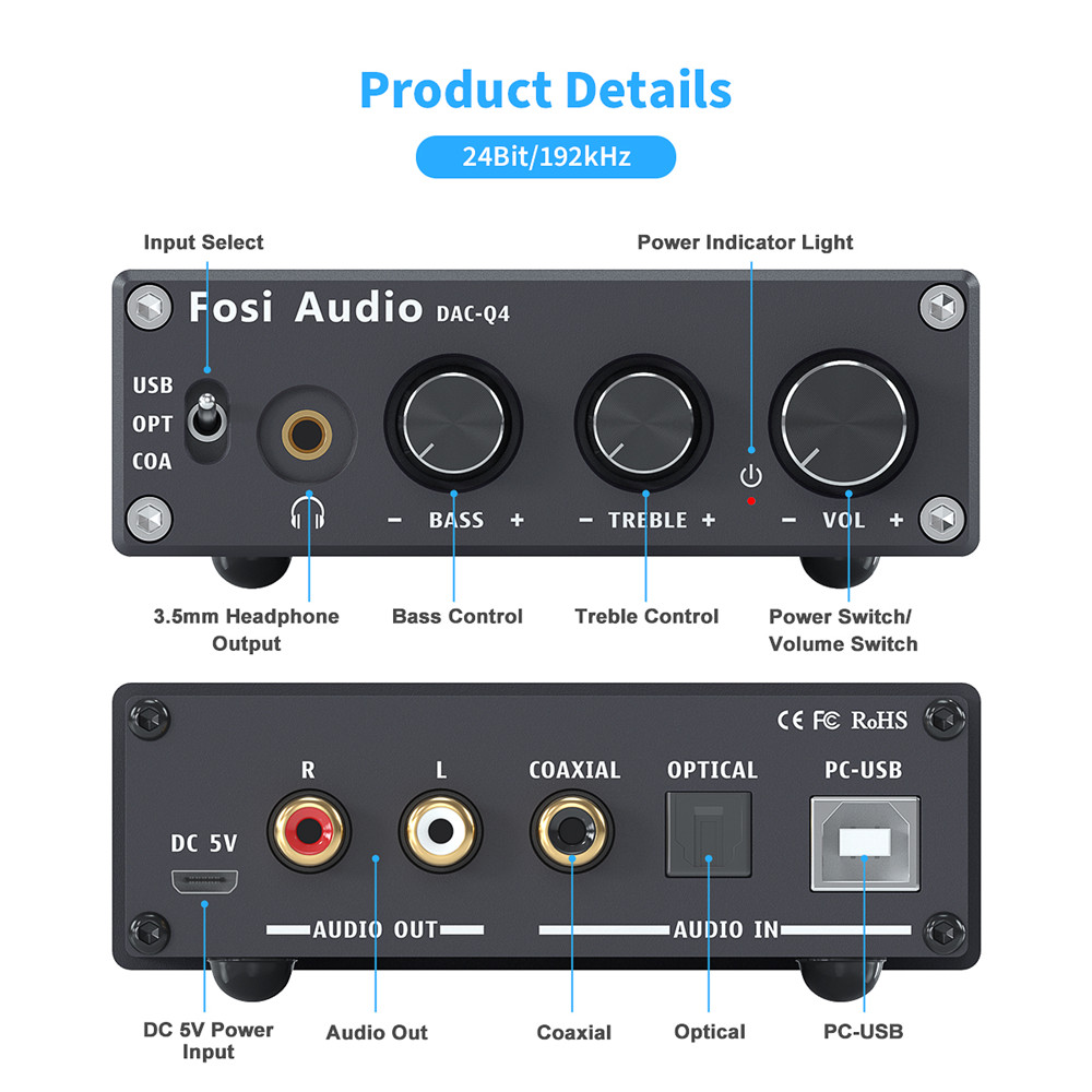 Fosi ses Q4 Mini Stereo USB oy - Desk Setup Speakers incelemesi ve fiyatı