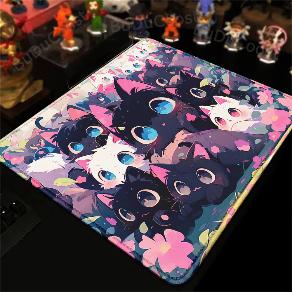 18x22cm küçük halı siyah kedi  - Desk Setup Pink incelemesi ve fiyatı