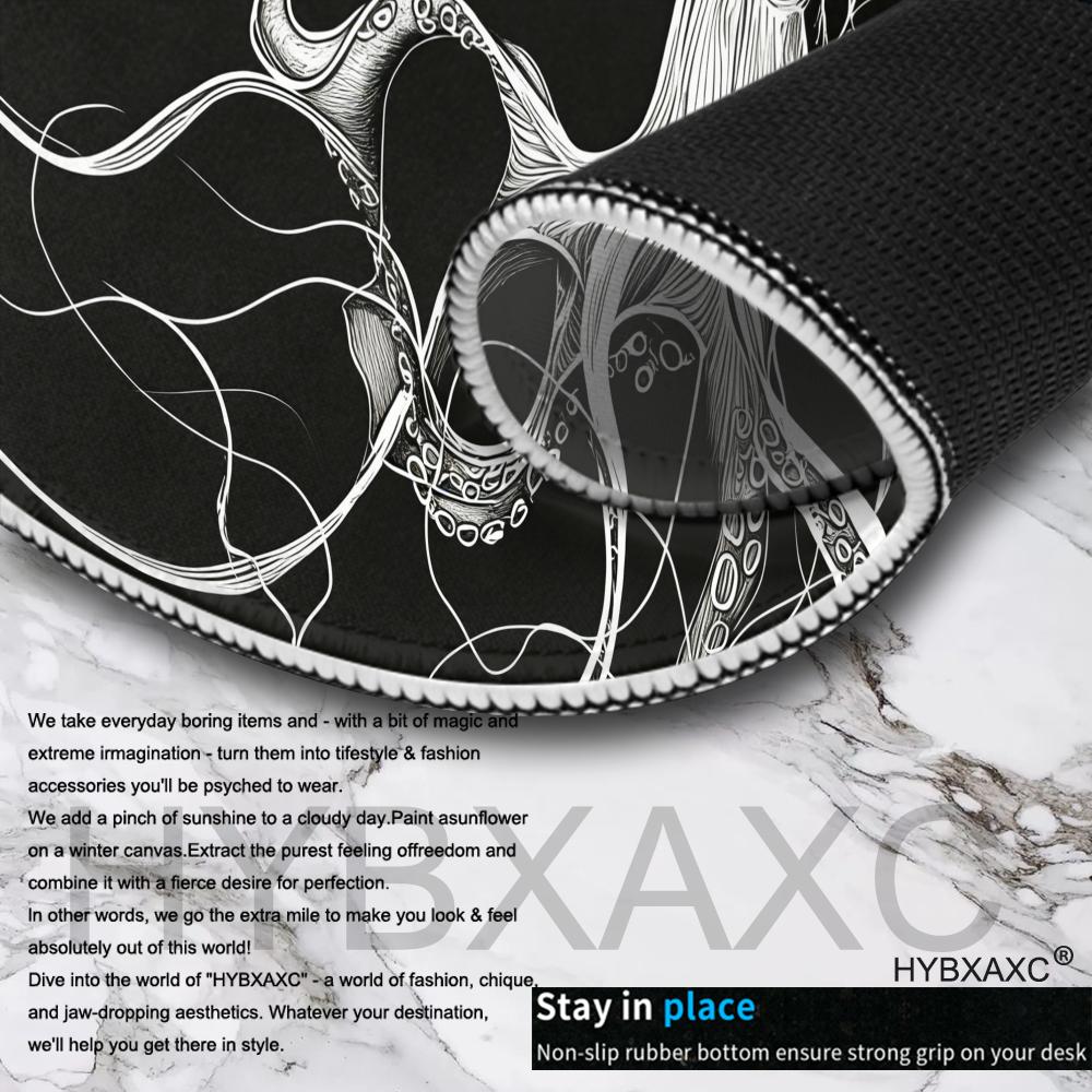 HYBXAXC Ahtapot Mouse Pad, Siy - Desk Setup Black And White incelemesi ve fiyatı