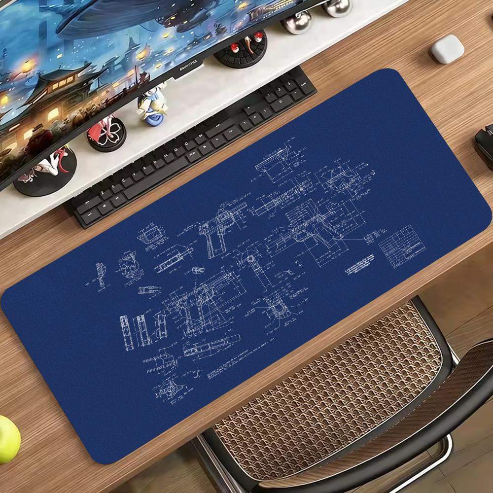 Blueprint Mekanik Eskiz Büyük  - Desk Setup Workspace incelemesi ve fiyatı