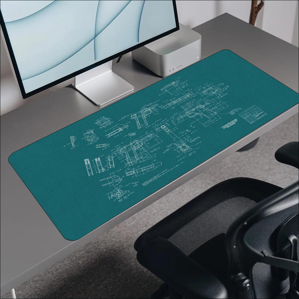 Blueprint Mekanik Eskiz Büyük  - Desk Setup Workspace incelemesi ve fiyatı