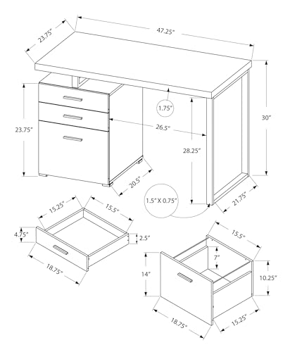 Dosya Dolaplı Bilgisayar Masas - Desk Setup Grey incelemesi ve fiyatı