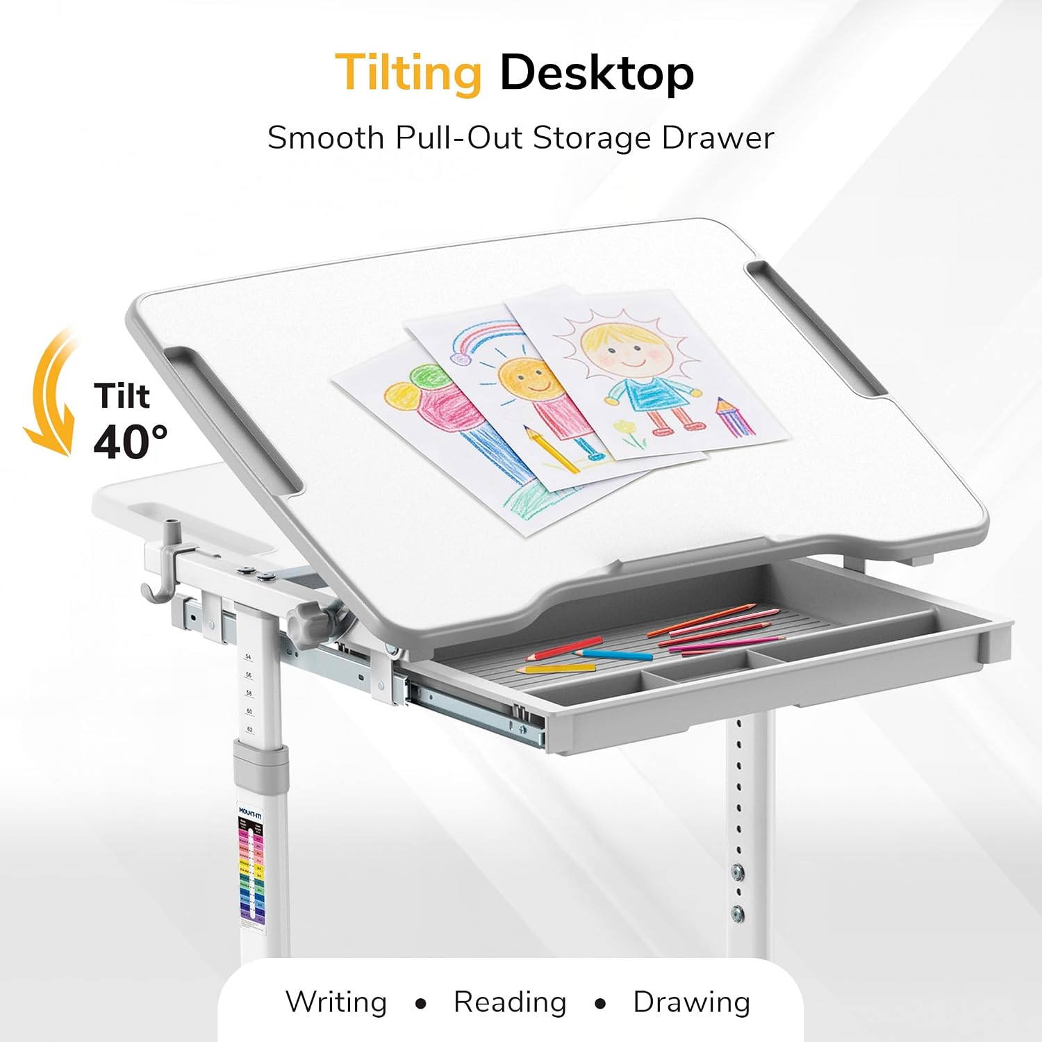 Çocuk Çalışma Masası ve Sandal - Desk Setup Grey incelemesi ve fiyatı